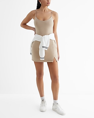 Casual Luxe Comfort Body Contour V-Neck Mini Dress Women's