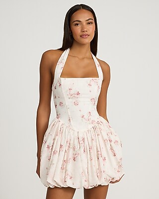 knee length dresses for ladies Strong Love Strapless Bubble Mini Dress