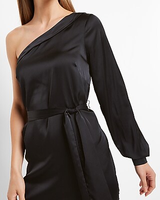 satin tie waist mini dress Apricot Satin Tie-Strap Mini Dress