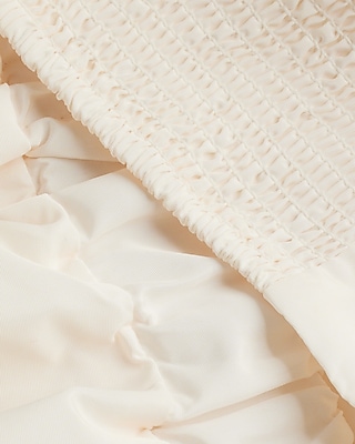 Floral Puff Sleeve Cutout Mini Dress