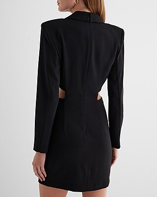 check jacket mini dress チャコールブラック Sサイズ Ameri VINTAGE - check jacket mini dress チャコールブラック S