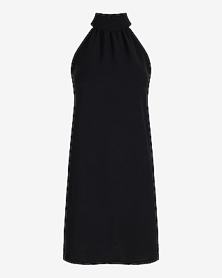 Halter Neck Sleeveless Mini Shift Dress