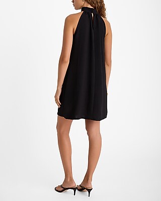 Halter Neck Sleeveless Mini Shift Dress