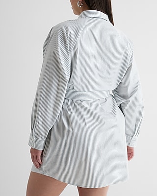 portofino shirt dress V-neck Surplice Asymmetrical Mini Portofino Shirt Dress
