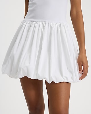 Scoop Neck Sleeveless Mini Bubble Dress