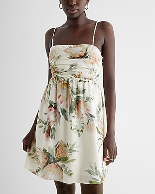 knee length dresses for ladies Rove Linen Babydoll Dress main image 0