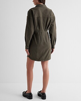 EX - LONG SLV VOLUME OVER FITTED DENIM DRESS 9418586:KOMODO:L
