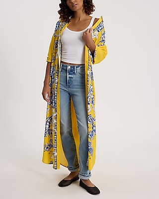 Printed Portofino Maxi Shirt Dress