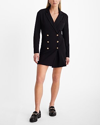 check jacket mini dress チャコールブラック Sサイズ Ameri VINTAGE - check jacket mini dress チャコールブラック S