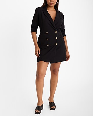 GOLD DOUBLE BUTTON DRESS COAT グレー GOLD DOUBLE BUTTON