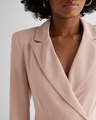 express pink blazer dress Express Blazer Dress Novelty