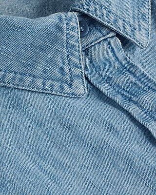 Denim Boyfriend Portofino Shirt Dress | Express