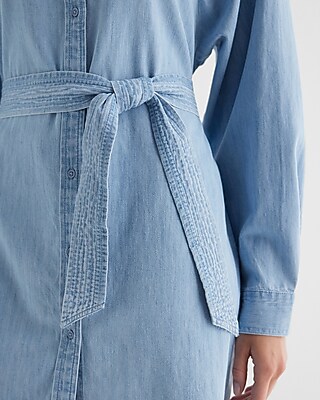 Denim Boyfriend Portofino Shirt Dress | Express