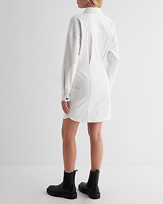 Women's White Shirt Dresses - Express