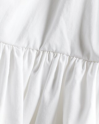 Express V-Neck Puff Sleeve Poplin Mini Dress | Arden Fair