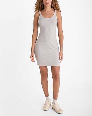 Ribbed Scoop Neck Sleeveless Mini Dress