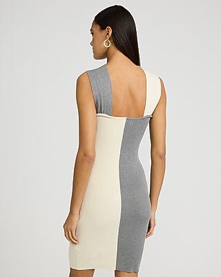 halter neck sweater dress Mila Taupe Halter Neck Sweater Dress-Final Sale