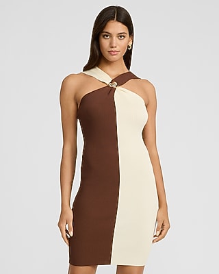 strapless halter dress Maeva Halter Mini Dress Black main image 1