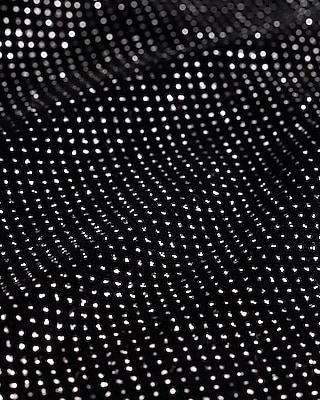 Shine Velvet Mock Neck Long Sleeve Mini Dress