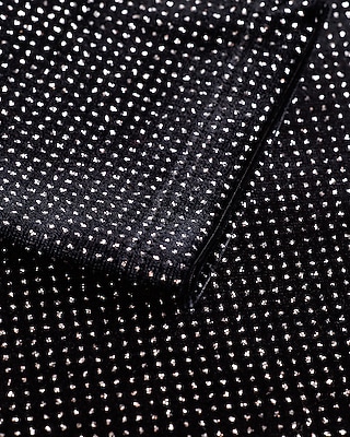 Shine Velvet Mock Neck Long Sleeve Mini Dress