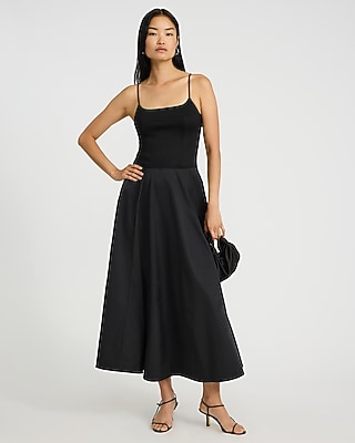 slim fit dress slacks Women's Essential Flowy Sleeveless Maxi Dress