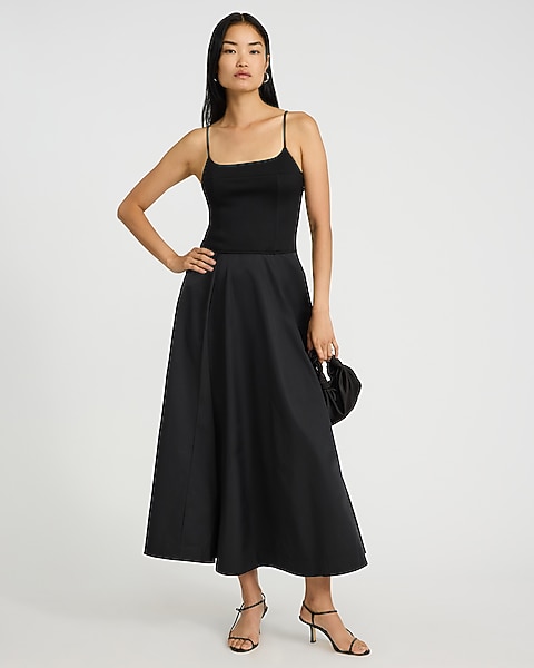 maxi midi dresses FINAL SALE 95% cotton / 5% polyester. Express Women's Mixed Media Square