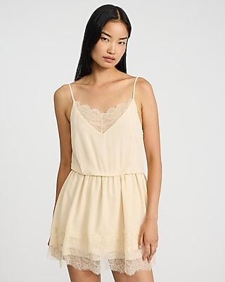 knee length dresses for ladies Be Mine Satin Mini Dress main image 0