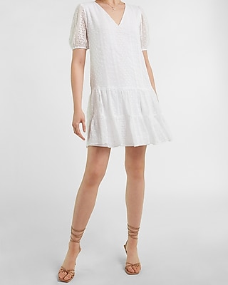 avantlook colorblock ruffle trapeze dress