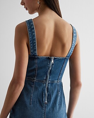 Sweetheart Denim Dress