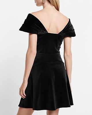 slim fit dress slacks Flirty Allure Velvet Mini Dress in Black S / Black main image 1