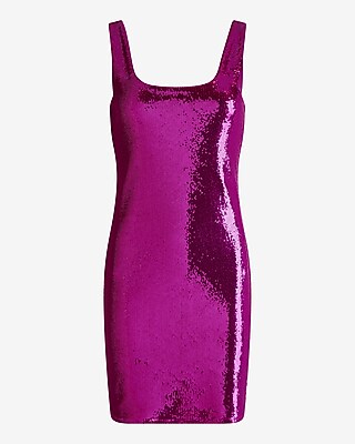 express pink sequin dress Celebrate Everyday Sequin Dress