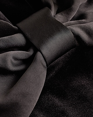 Strapless Velvet Statement Bow Mini Dress