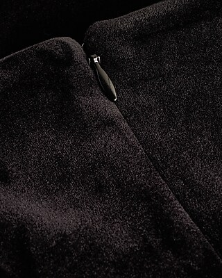 Strapless Velvet Statement Bow Mini Dress