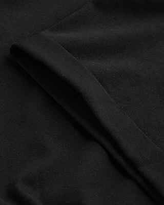 Crew Neck Short Sleeve Draped T-Shirt Dress