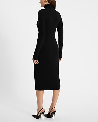 rick owens burgundy round neck midi dress Anastasia One Shoulder Modal Midi Dress - Black