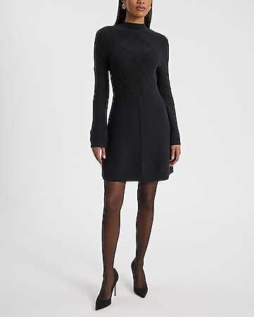 Women's Black Fit & Flare Dresses - Skater Dresses - Express Women's Black Fit & Flare Dresses - Skater Dresses - Express