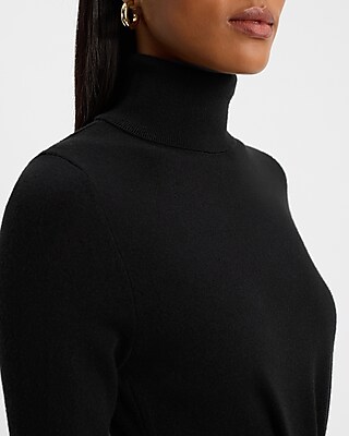 Long Sleeve Turtleneck Midi Sweater Dress