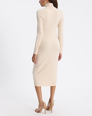 Long Sleeve Turtleneck Midi Sweater Dress