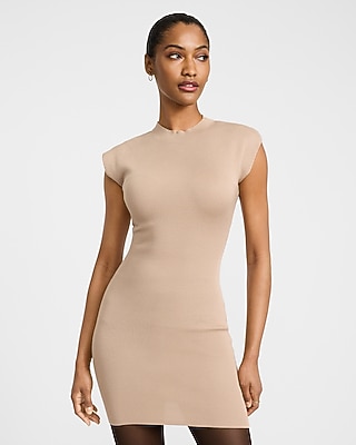 Cap Sleeve Mini Sweater Dress - image 4