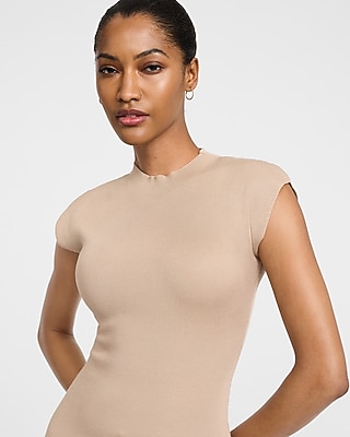 Cap Sleeve Mini Sweater Dress - image 5