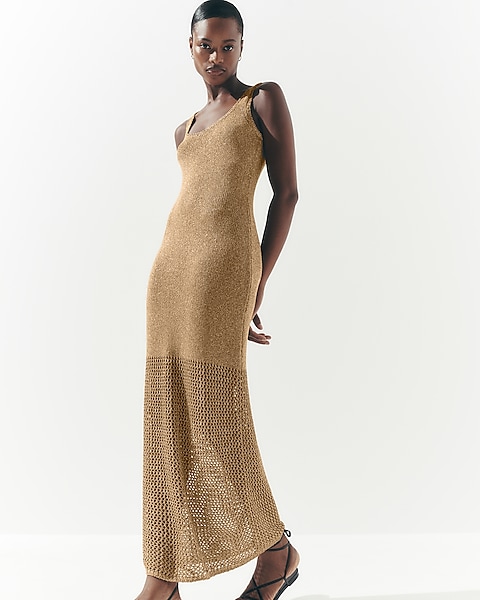 metallic knit dress Darker Wavs Long Sleeve Flowers for every occasion Kobi Halperin Women's Talia Dress