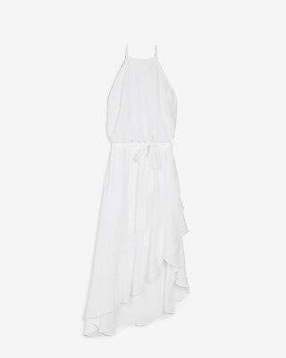 express ruffle wrap dress