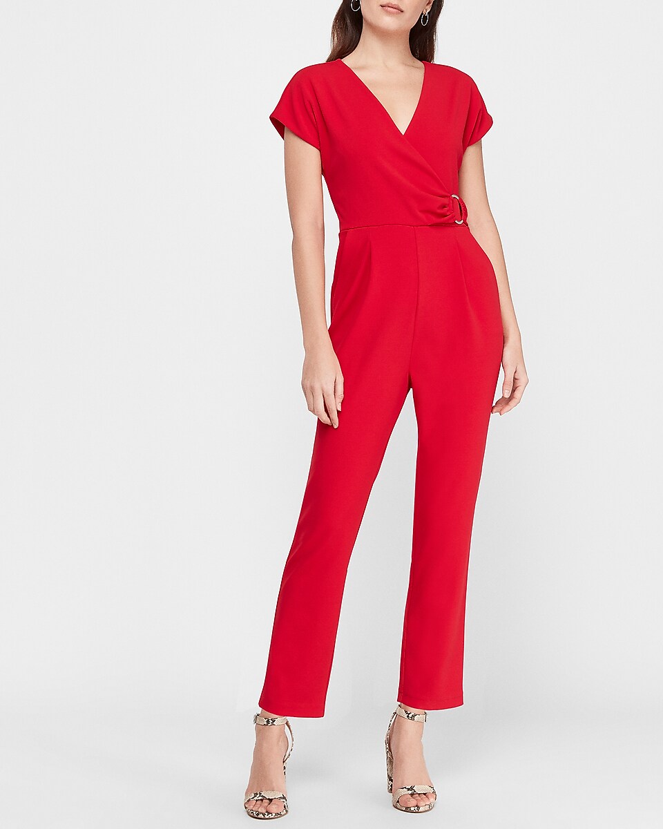 O-Ring Wrap Front Jumpsuit