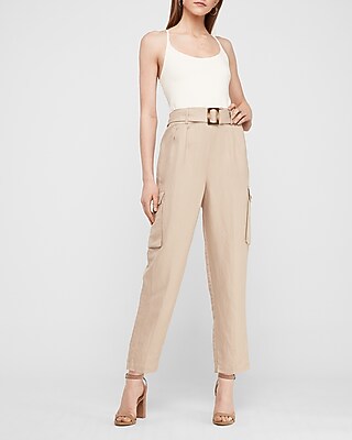 linen utility jumpsuit