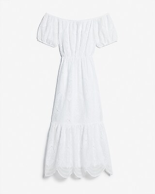 off white eyelet dress