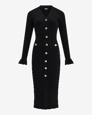 black long sleeve dress express Ribbed V-neck Novelty Button Midi Sheath Size:2 years loop-ae-062 Plus Size Pretty Winter perfect for a rushed