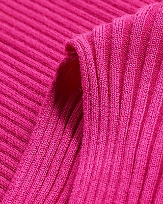 Ribbed Off The Shoulder Long Sleeve Mini Sweater Dress