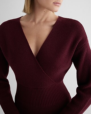 burgundy v neck sweater dress Ribbed V-neck Surplice Midi Topshop petite Broderie tiered VENDOR COLOR-SURF BLUE Size:41-44 Discover the perfect blend