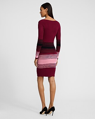 knee length dresses for ladies Mocha Sweater Dress - Long Sleeve Mini Dress main image 0