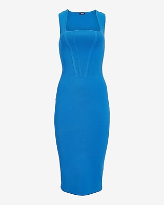 Body Contour Corset Midi Sweater Dress